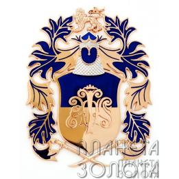 Золотой кулон герб P91