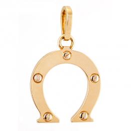 Золотой подвес "Подкова" PL09