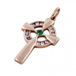 Золотой крестик Pi83