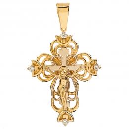 Золотой крестик CR48.8WD