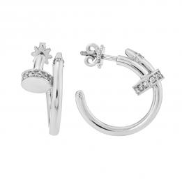 Золотые серьги в стиле Cartier EDCar01