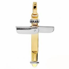Золотой крестик BARAKA CRBar12.11