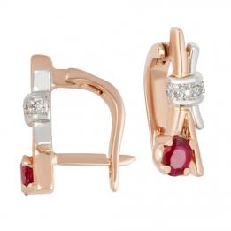 Золотые сережки ED120WD