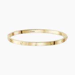 Золотой браслет  LOVE в стиле Cartier маленькая модель BRiCar12.15