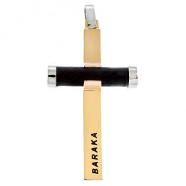 Золотой  крест BARAKA CRBAR05.4W