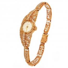 Женский золотые часы на браслете Continent-06