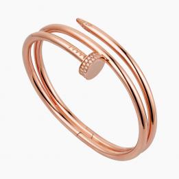 Золотой браслет Juste un Clou в стиле CARTIER с бриллиантами BRiCar09.30