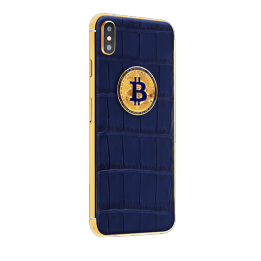 APPLE IPHONE NOBLESSE LUMINARY DARK BLUE Bitcoin XS