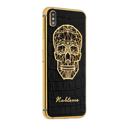 APPLE IPHONE NOBLESSE GOLD PLATED SKULL