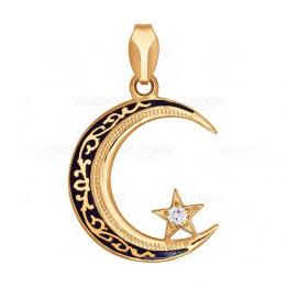 Золотой подвес PL14