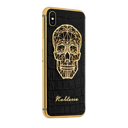 APPLE IPHONE NOBLESSE GOLD PLATED SKULL iX.2.3