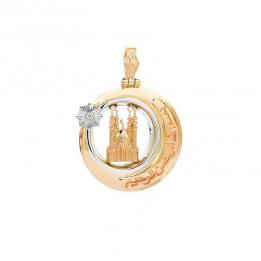 Золотой подвес "Полумесяц с мечетью" PL10