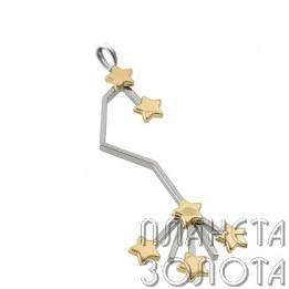 Золотой подвес знака зодиака "Скорпион" PZ.2.10