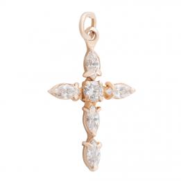 Золотой крестик Pi100