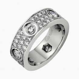 Золотое кольцо LOVE в стиле Cartier с бриллиантами MRCar09