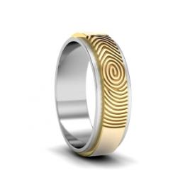 Обручальное кольцо с отпечатком WR.Otp15