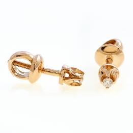 Золотые пусеты EP07WD