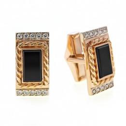 Золотые запонки №5 Cuff05.12