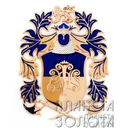 Золотой кулон герб P91