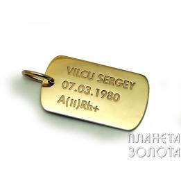 Золотой кулон P88