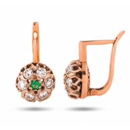 Золотые пусеты EP36