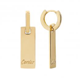 Сережки в стиле  CARTIER - пластины E81CARTIER