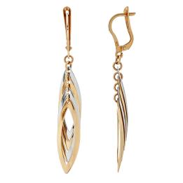 Золотые сережки E95