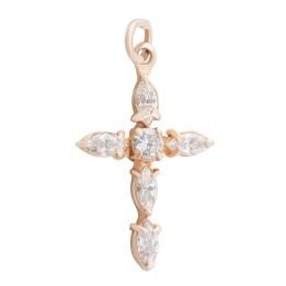 Золотой крестик Pi100