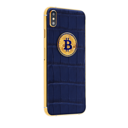 APPLE IPHONE NOBLESSE LUMINARY DARK BLUE Bitcoin XS